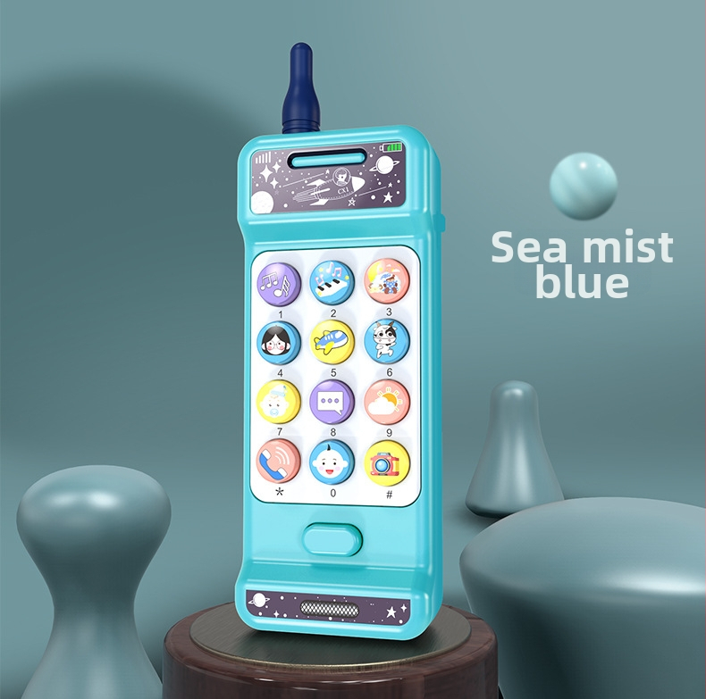 Jucărie telefon muzical educativ pentru copii – Funcții: muzică și vocalizare; Material: plastic; Alimentare: baterii; Vârstă recomandată: 4–6 ani