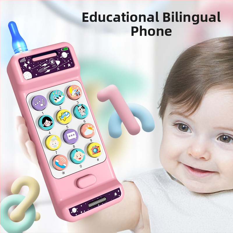 Jucărie telefon muzical educativ pentru copii – Funcții: muzică și vocalizare; Material: plastic; Alimentare: baterii; Vârstă recomandată: 4–6 ani