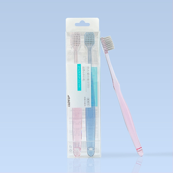 Periuță de dinți cu ioni de argint antibacterieni, cap lat, peri moi, model R7659, manual, pentru adulți