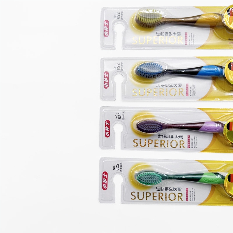 Periuță de dinți manuală model 822, cu peri moi, pachet 240 bucăți, pentru adulți