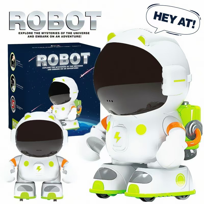 Svemirski robot – edukativna igračka sa senzorom za glas, upravljanje glasom, glazba i snimanje, baterijsko napajanje, 8 GB memorije, dodirna reakcija