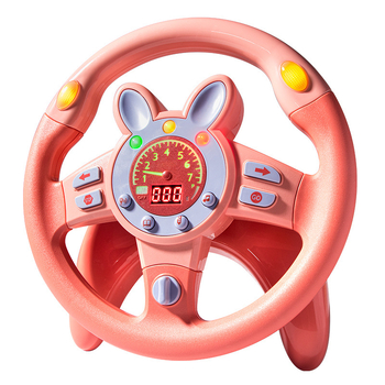 Volan electric digital - jucărie educațională multifuncțională cu muzică/sunet, construcție din plastic, alimentare cu baterii, pentru copii 4–6 ani