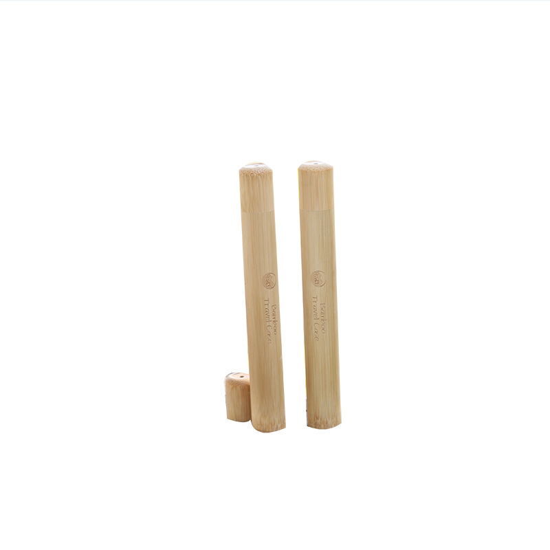Tubă de periuță de dinți din bambus, portabilă și de unică folosință; Model: Bamboo Tube; Funcție: Curățare; Ambalare: 100