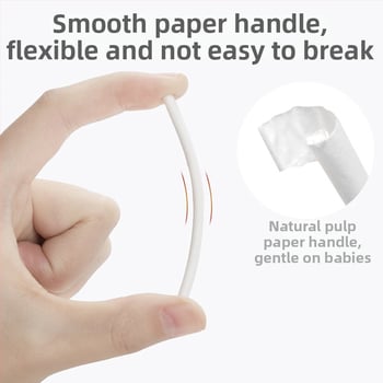 Haubert Bețișor de igienă orală pentru bebeluși, pentru copii 0–1 an, material textil, 30 buc.