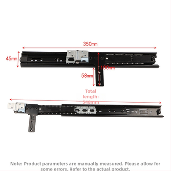 Trojčlenná zrkadlová koľajnica do šatní, otáčajúci sa posuvný vodič, tichá zrkadlová trať — železo, elektroplatovaná povrch, model BLYS-1408, moderný minimalistický štýl
