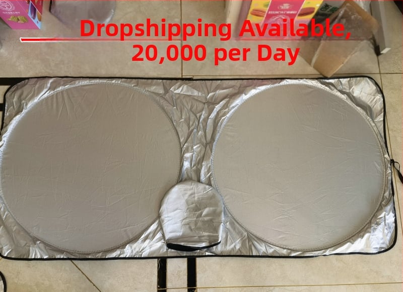 Ηλιοπροστασία αυτοκινήτου με ασημένιο επίστρωση υφάσματος, τηλεσκοπική εγκατάσταση, παγκόσμια συμβατότητα, απλό στυλ