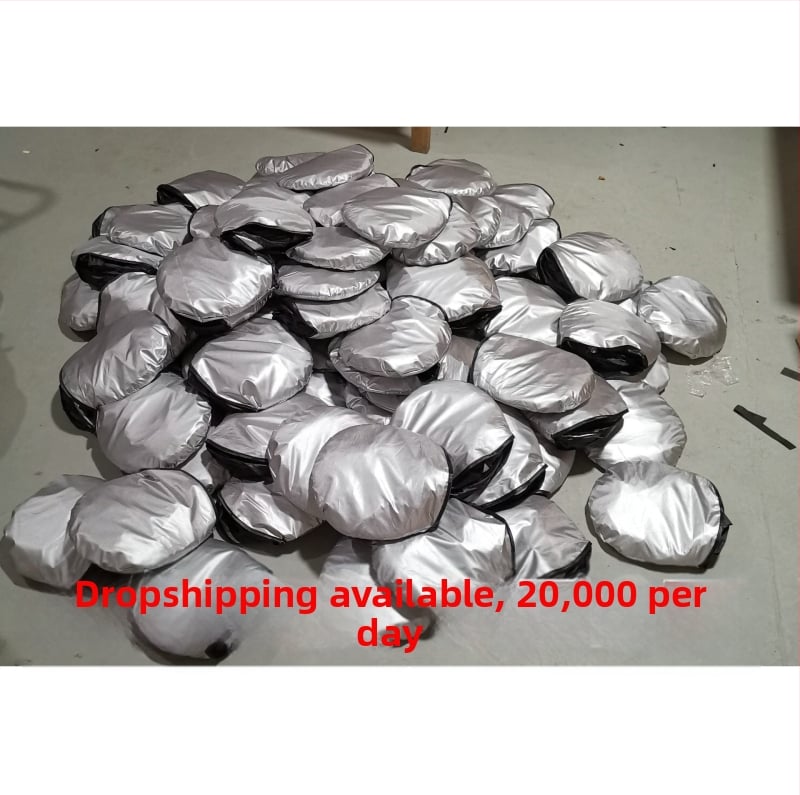 Ηλιοπροστασία αυτοκινήτου με ασημένιο επίστρωση υφάσματος, τηλεσκοπική εγκατάσταση, παγκόσμια συμβατότητα, απλό στυλ