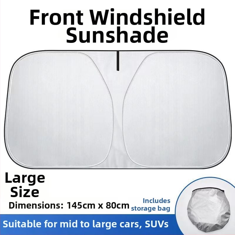 Ηλιοπροστασία αυτοκινήτου με ασημένιο επίστρωση υφάσματος, τηλεσκοπική εγκατάσταση, παγκόσμια συμβατότητα, απλό στυλ