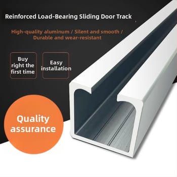 Posuvná dráha pre dvere - hliníková zliatina, povrch elektroplating, model: Hanging Wheel Rail, značky Jiecheng, moderný minimalistický štýl