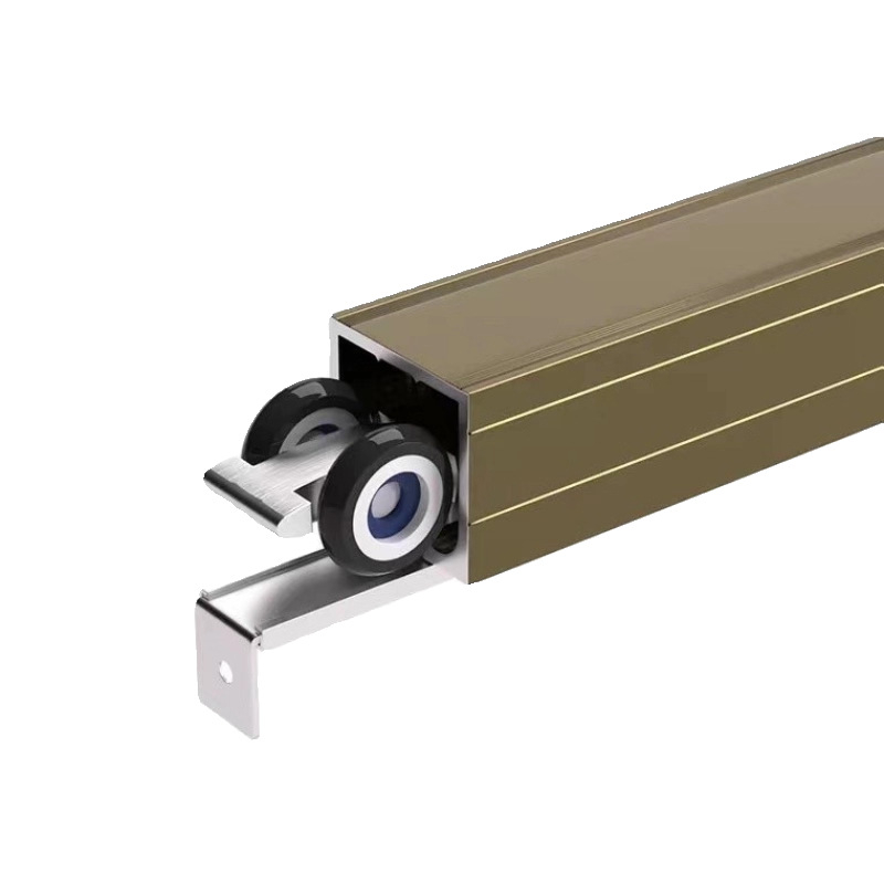 Šina za klizna vrata - aluminijska legura, završna elektroplating, model: Hanging Wheel Rail, brend Jiecheng, moderni minimalistički stil