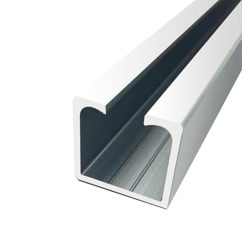 Šina za klizna vrata - aluminijska legura, završna elektroplating, model: Hanging Wheel Rail, brend Jiecheng, moderni minimalistički stil