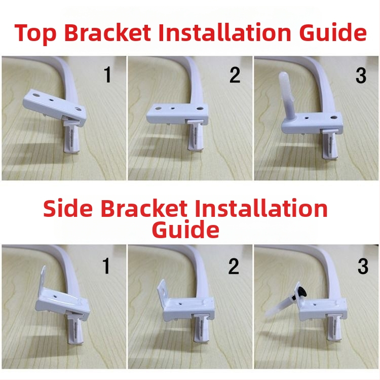 Závesová trať s ohnutým vedením pre rohové okno a balkón, mäkká trať, montáž dierovaním, model 005, materiál: oceľ, povrchová úprava: plastová oceľ, moderný a jednoduchý štýl