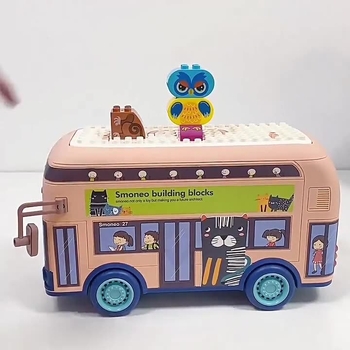 Građevinski blokovi velikih dijelova – glazbena funkcija, baterijsko napajanje, DIY, ABS plast, 50–100 komada