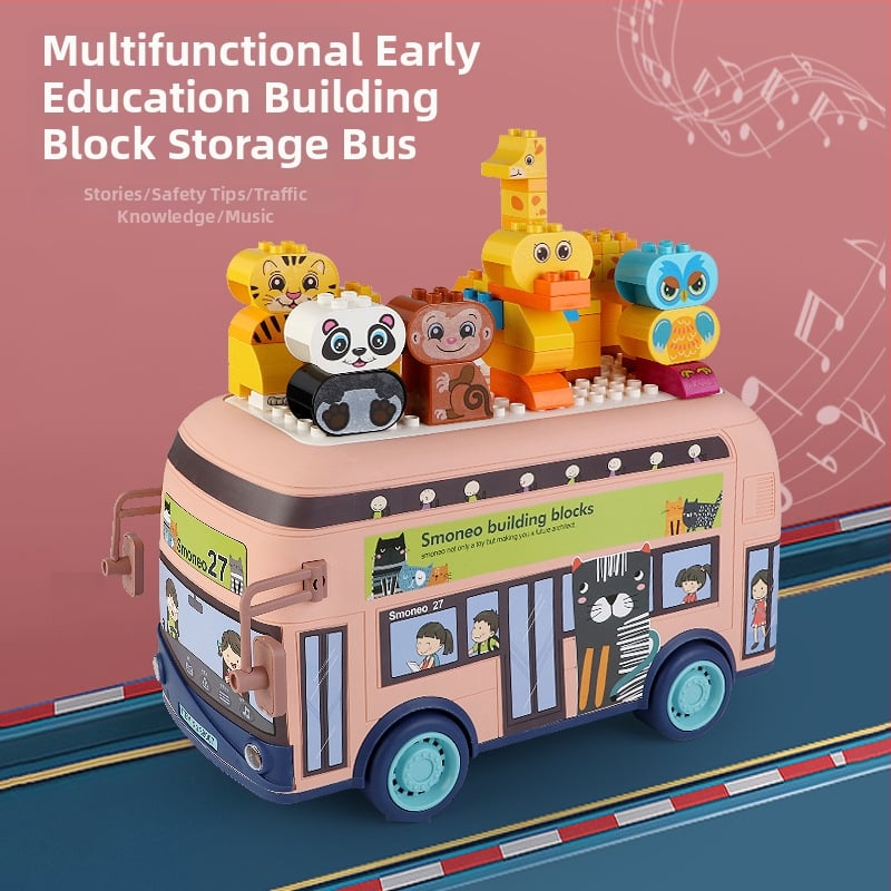 Građevinski blokovi velikih dijelova – glazbena funkcija, baterijsko napajanje, DIY, ABS plast, 50–100 komada