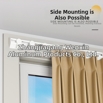 Hliníková závesová trať – V-tvar, ultra tenká tichá skrinka, Wenxin WX250313, moderný jednoduchý štýl, horná/bočná montáž