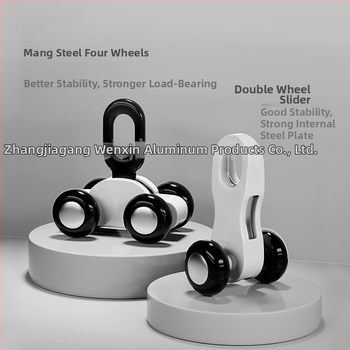 Hliníková závesová trať – V-tvar, ultra tenká tichá skrinka, Wenxin WX250313, moderný jednoduchý štýl, horná/bočná montáž