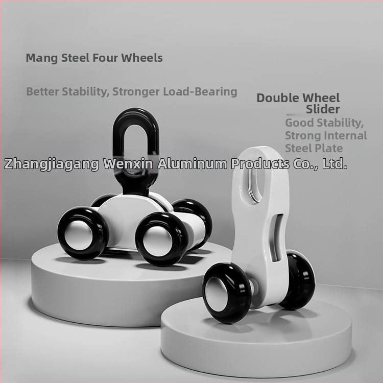 Hliníková závesová trať – V-tvar, ultra tenká tichá skrinka, Wenxin WX250313, moderný jednoduchý štýl, horná/bočná montáž