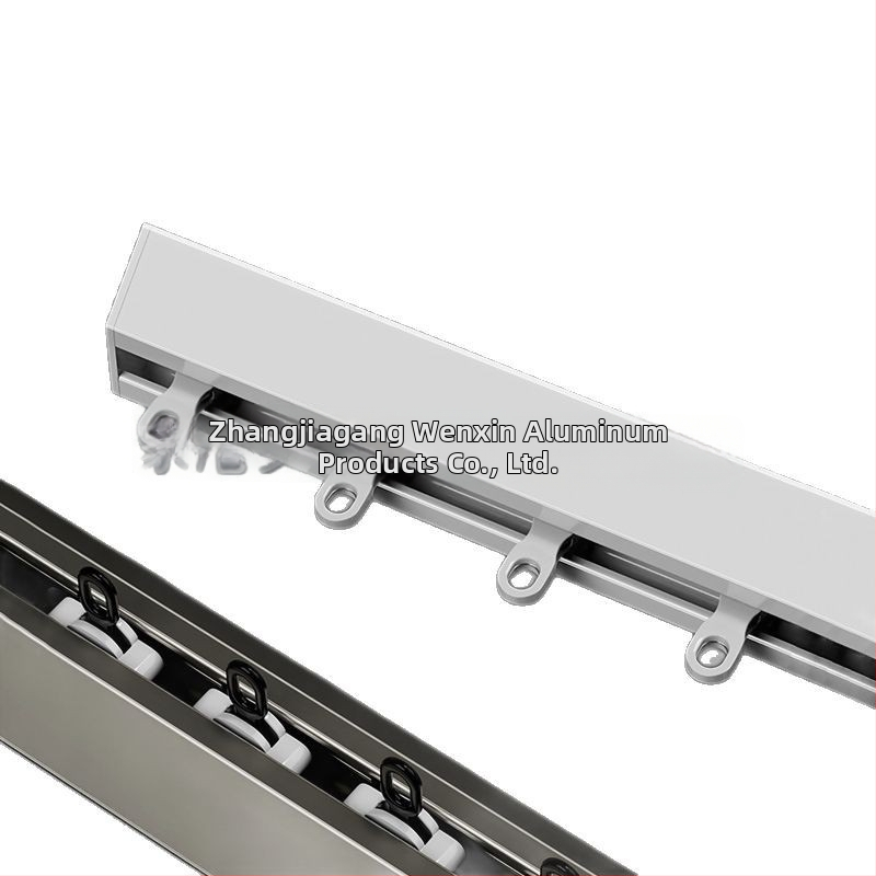 Hliníková závesová trať – V-tvar, ultra tenká tichá skrinka, Wenxin WX250313, moderný jednoduchý štýl, horná/bočná montáž