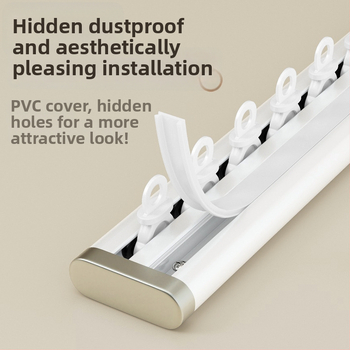 Sistem de perdeu cu șină dublă pentru ferestre erker, din aluminiu, silențios, șină de alunecare ultra-subțire