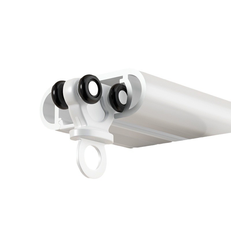 Sistem de perdeu cu șină dublă pentru ferestre erker, din aluminiu, silențios, șină de alunecare ultra-subțire