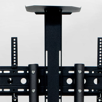 Suport mobil pentru televizor LCD pe podea, cu braț din fier, reglabil, control mecanic, model 1500, capacitate de încărcare peste 15 kg