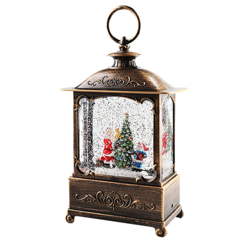 Dekorativna fenjer lampa s glazbenom kutijom, božićna kristalna lampa - plastika, moderni umjetnički stil