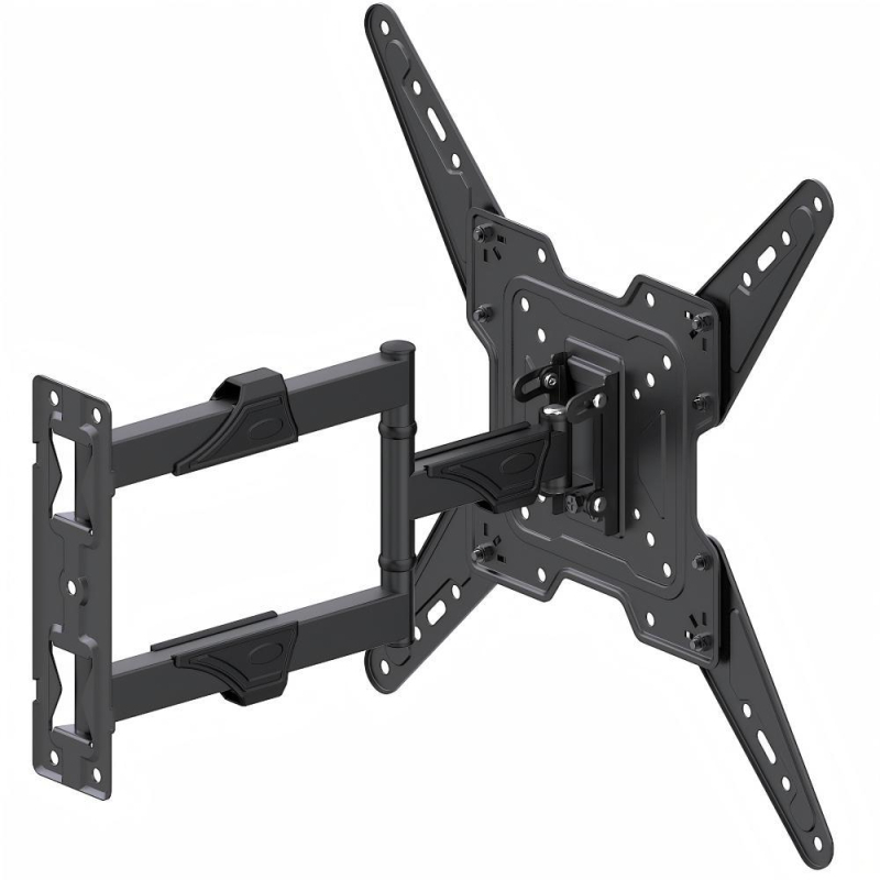 Okretni proširivi nosač TV na zid, podesivi kut, VESA 75x75–400x400, nosivost 35 kg, udaljenost od zida 42–405 mm, materijal: hladno valjani čelik