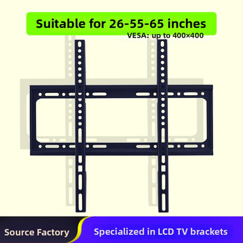 Montaj TV pe perete cu braț din fier, model 50S-T, suportă peste 15 kg, control mecanic.