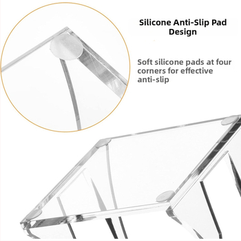 Akrylový stolný stojan pre Mac mini (2010–2020), smerovač a TV box, hmotnosť 120 g, obsahuje držiak a štyri protišmykové podložky