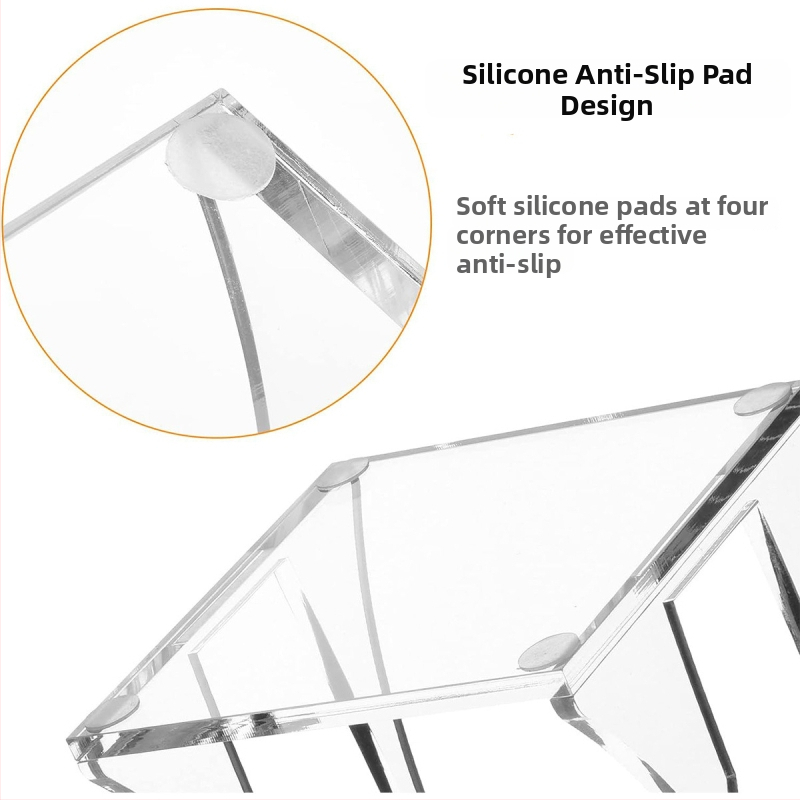 Akrylový stolný stojan pre Mac mini (2010–2020), smerovač a TV box, hmotnosť 120 g, obsahuje držiak a štyri protišmykové podložky