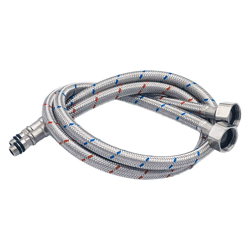 Vízbevezető tömlő csaphoz PEX belső csővel — 304 rozsdamentes acél / PEX belső cső — Modern minimalista stílus; testreszabható; licencelt magánmárkák