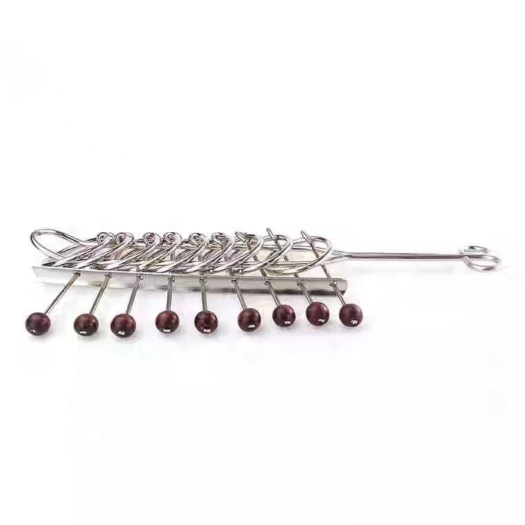 Kilenc összefűzött karika rejtvény – műanyag, nagy készlet, kinyitó játék 14+ korosztálynak