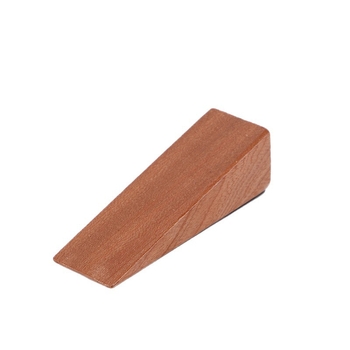 Trokutasti drveni dverni stopper, lakiran, podna montaža, moderan minimalistički stil