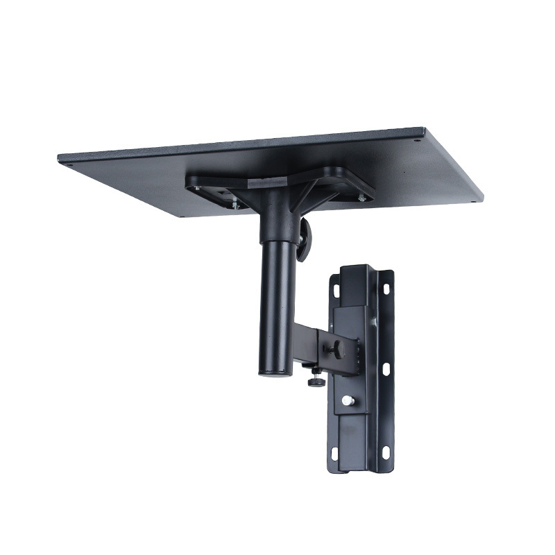 Projektor falra szerelhető tartóval és polccal — hidegen hengerelt acélból, kiegészítő TV-polcra