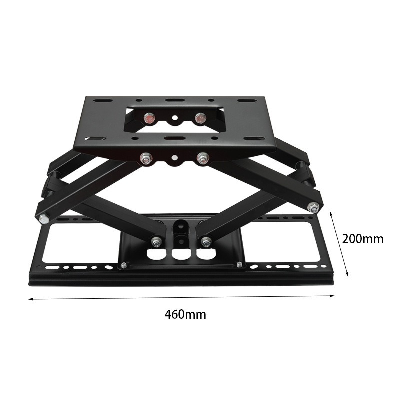 Kétkaros teljes mozgású TV-fali tartó, síkképernyős TV-khez, modell 2680, hidegen hengerelt acélból