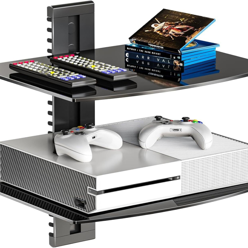 Star Fulcrum Držiak na DVD a set-top box s dvojitou sklenenou policou (mechanické ovládanie)