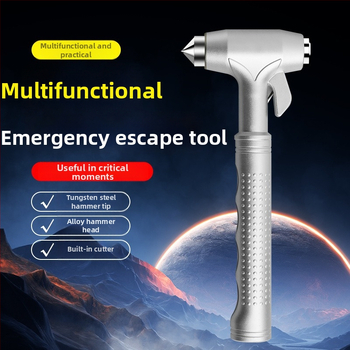 Cioc de siguranță pentru mașină, unealtă de evadare multifuncțională, cioc de spargere geam auto, ABS + tungsten steel, greutate 187 g, origine Zhejiang, Ming che zhi bao