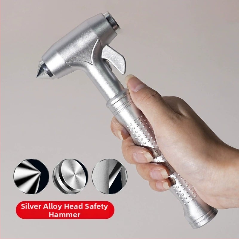 Cioc de siguranță pentru mașină, unealtă de evadare multifuncțională, cioc de spargere geam auto, ABS + tungsten steel, greutate 187 g, origine Zhejiang, Ming che zhi bao