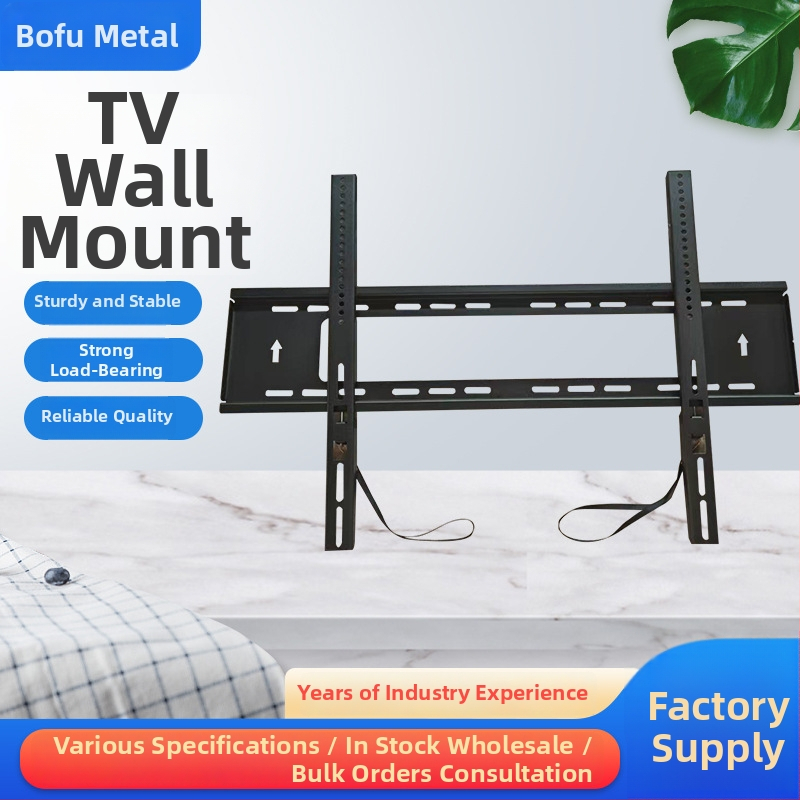 Univerzálny nástenný držiak na TV a LCD monitor — studený valcovaný oceľ, kompatibilný so Smart TV, jednoduchý nástenný držiak, kód 002