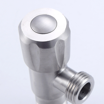 FSN-8704 304 oțel inoxidabil pentru apă caldă/rece, robinet triunghiular pentru toaletă, chiuvetă și boiler, montaj în perete, diametru 15 mm, 1,6 MPa