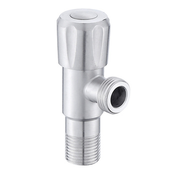 FSN-8704 304 oțel inoxidabil pentru apă caldă/rece, robinet triunghiular pentru toaletă, chiuvetă și boiler, montaj în perete, diametru 15 mm, 1,6 MPa