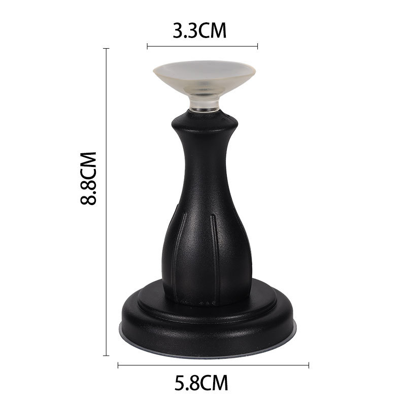 ABS stopper za vrata s usisavanjem, zidni montaža, model Door Suction 1, ručno upravljanje, mekana silikonska podložka