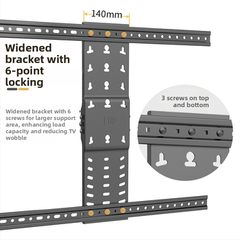 KALOC UT90 zidni nosač za TV s sklopno-teleskopskim dizajnom, mehaničko upravljanje, željezni nosač