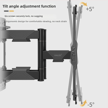KALOC UT90 zidni nosač za TV s sklopno-teleskopskim dizajnom, mehaničko upravljanje, željezni nosač