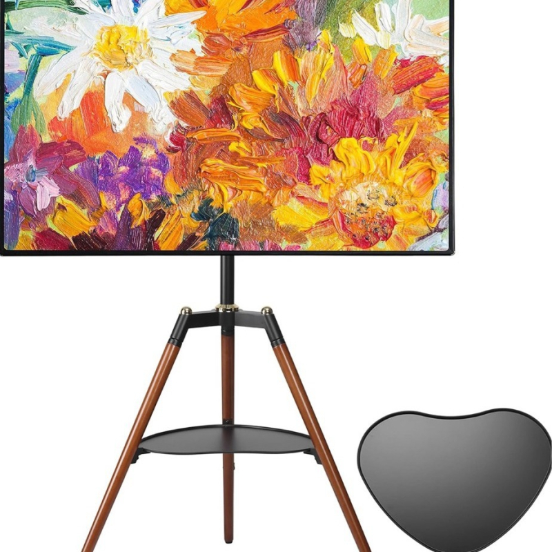 Stalak za LCD TV na podu – univerzalan, minimalistički dizajn, podržava stojeću i zidnu montažu, za dnevni boravak i spavaću sobu