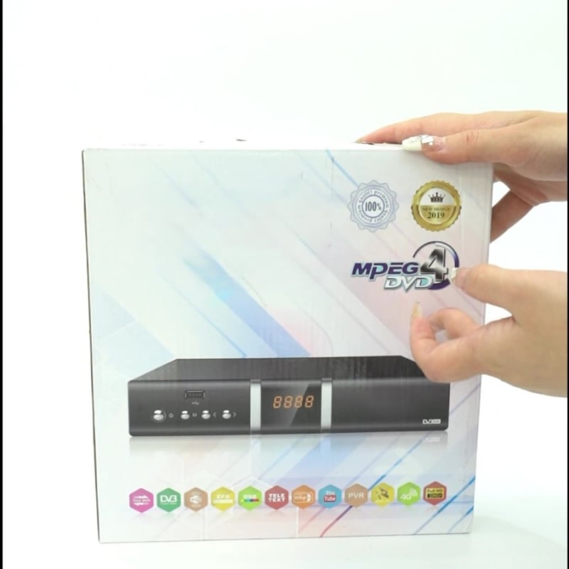 DVB-S2+T2 Dual-Mode Set-Top Box, receptor HDTV 1080p, memorie flash încorporate, HDMI, USB, Wi‑Fi