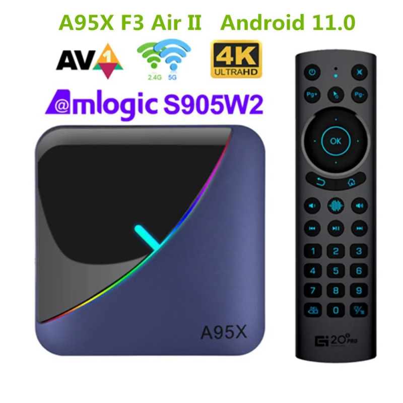 Cutie TV Android 11, A95XF3 Air, Amlogic S905W2, 4GB RAM, 1920x1080