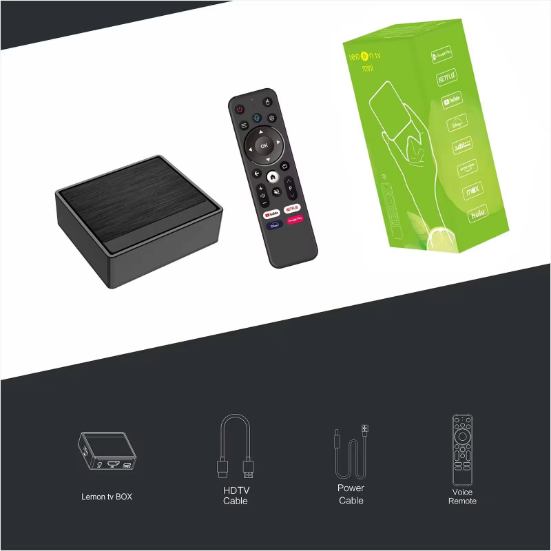 New Lemon Mini TV Box Quad-Core H618 Android 2GB RAM 1080p Screen Mirroring