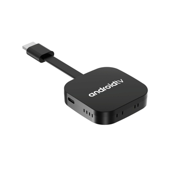 Set‑top box Android TV, ieșire 4K, 2GB RAM, 16GB memorie flash, Wi‑Fi dual‑band și Bluetooth