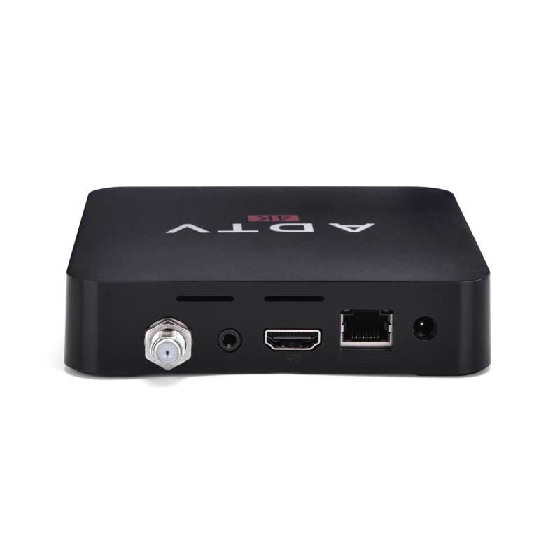 2-v-1 hybridný set-top box s DVB-T2 / DVB-S2 / DVB-C / ISDB / ATSC, Android, 4K HDMI výstup, 2GB RAM, 16GB flash pamäte